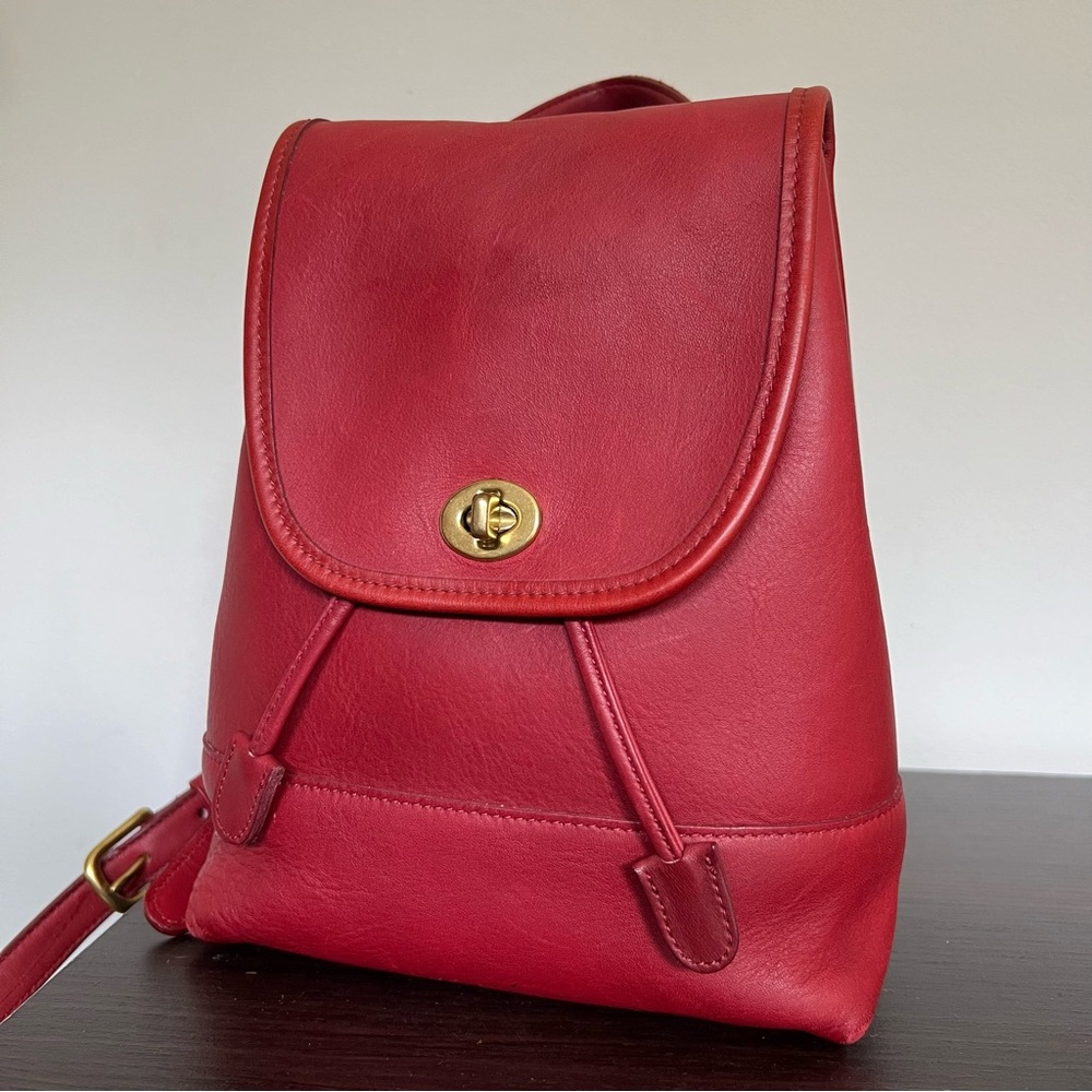 Vintage coach daypack 9960 red made in USA